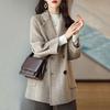 Woolen coat women's autumn and winter Korean version loose and thin versatile foreign woolen coat thickened medium and long coat