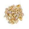 50 Stück Strass-Nieten, Nieten, Knöpfe zum Nähen, Basteln, 7 mm, Silber