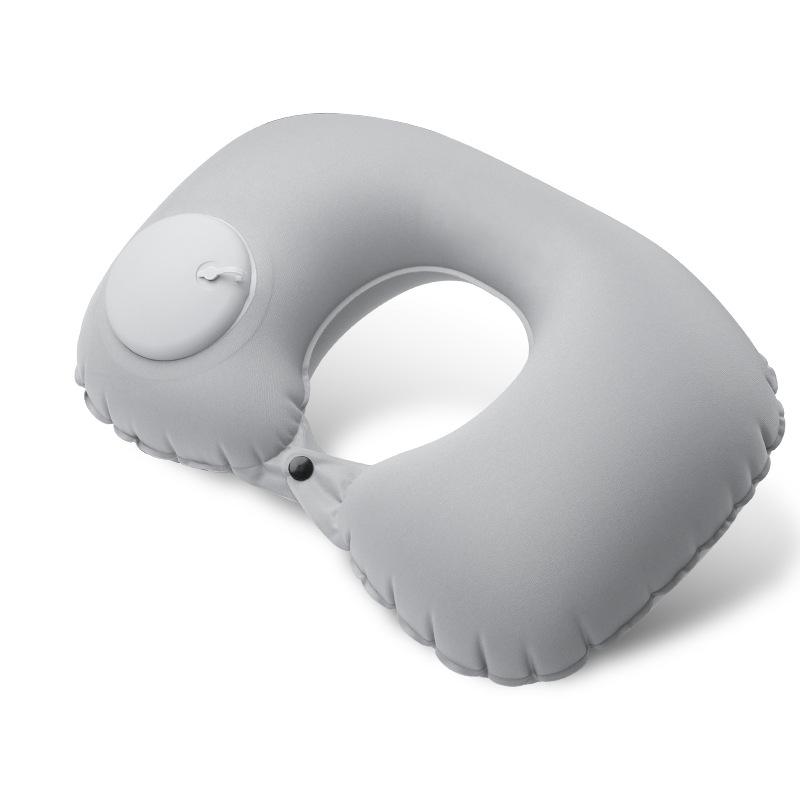 Custom Inflatable U-Shaped Travel Neck Pillow for Car & Airplane