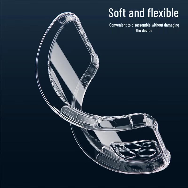 HOLDZU Airbag Transparent Frosted iPhone Case