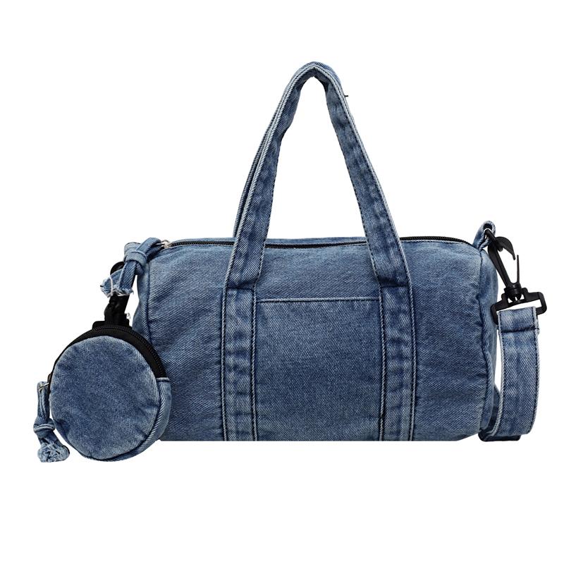 Denim Bag Women's Large Capacity Shoulder Underarm Bag Commuter Pillow Bag