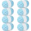 Chenille Thick Yarn, for Hand-knitted Blankets, 8 Oz/pack (8 Packs)