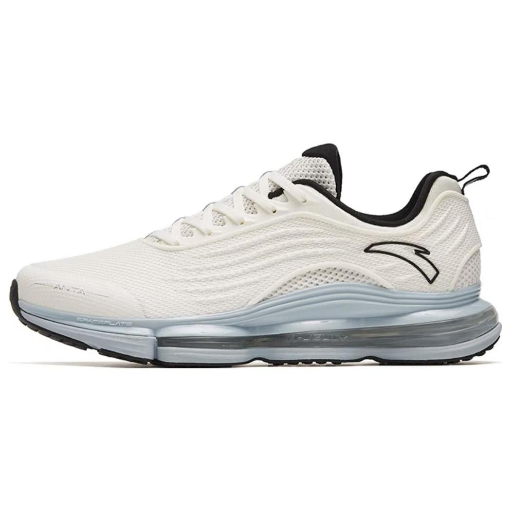 

Anta Elastic Gum Comfortable Slip Resistant Abrasion Resistant Low top Running Shoes Men s White Blue 112315501-4 40