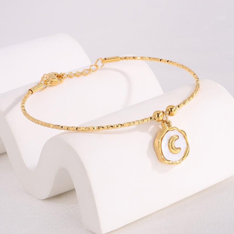 Korean Fashion Titanium Steel Diamond Inlaid Women's Luxury Bracelet