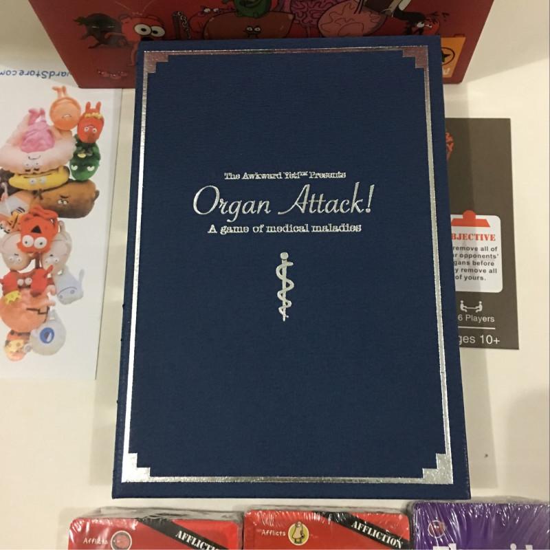 Pútavá útok orgánov Plná anglická útok orgánov človeka Stolová hra pre spoločenské stretnutia