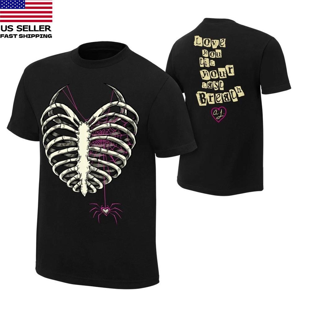 New 2025 AJ Lee Love Bites for fans Spider T-Shirt Fastship Unisex T-Shirt M