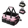 Large Multi-Compartment Cleaning Tote Bag With Removable Dividers