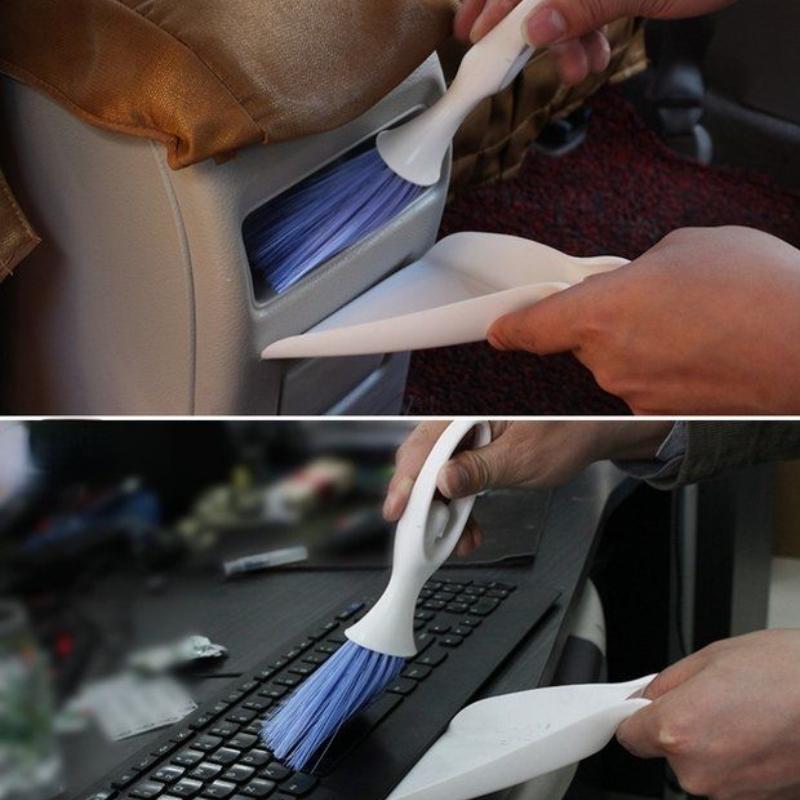 Multifunkční čistící kartáč do auta Výstup vzduchu z klimatizace do auta Praktický čistící kartáček Vnitřní přístrojová deska Kartáček na čištění sedadel