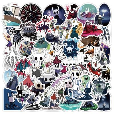50/100 Adet Hollow Knight Grafiti Çıkartmaları Karikatür Oyun Kendin Yap Yaratıcı Kaykay Bagaj Kırtasiye Çıkartmaları