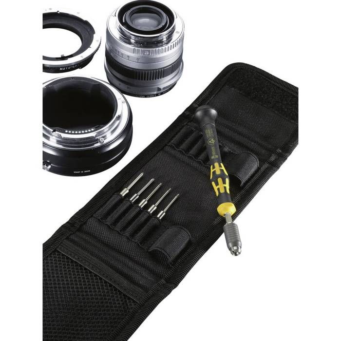 Jeu d'embouts + Tournevis porte-embouts,Wera Kraftform Kompakt Micro-Set ESD/11 SB antistatique (ESD) 5/32 (4 mm) HIOS