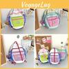 Trendy Summer Dopamine Soft Candy Backpack Lightweight Stylish Travel Bag In Green Pink And Purple