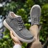 Luxury Brand Vintage Men Genuine Leather Boots 2026 New Autumn Outdoor Shoes Fashion Flat Designer Casual Leather Ankle Boots