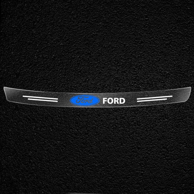 1 ks Průhledná ochranná nálepka na znak kufru auta, Autodoplňky pro Ford Focus Mondeo Kuga Fiesta MK7 Escort Explorer Edge 2 4 MK2 MK4