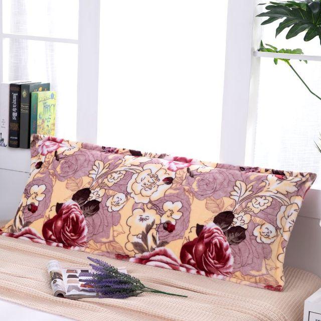 Flannel Double Pillowcase Winter Warm Coral Fleece Long Pillow Case