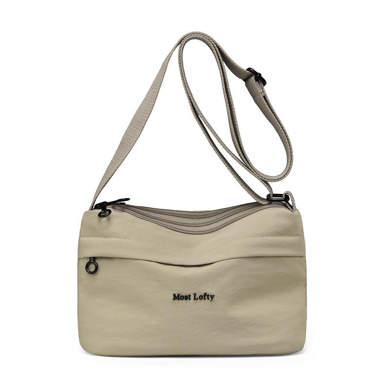 Women's Shoulder Bag Lightweight Large Capacity Multi-compartment Nylon Crossbody Bag