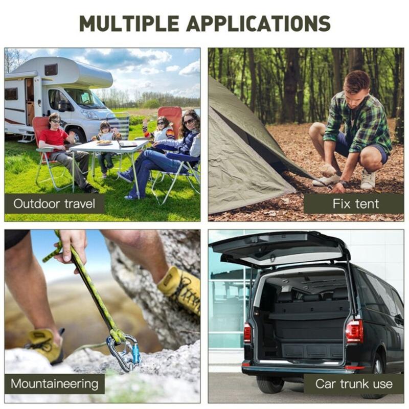 Elastic Strap with Hook Bungee Cord Heavy Duty Outdoor Elastic Bungee Strap for Luggage Roof Rack Tents Tarps