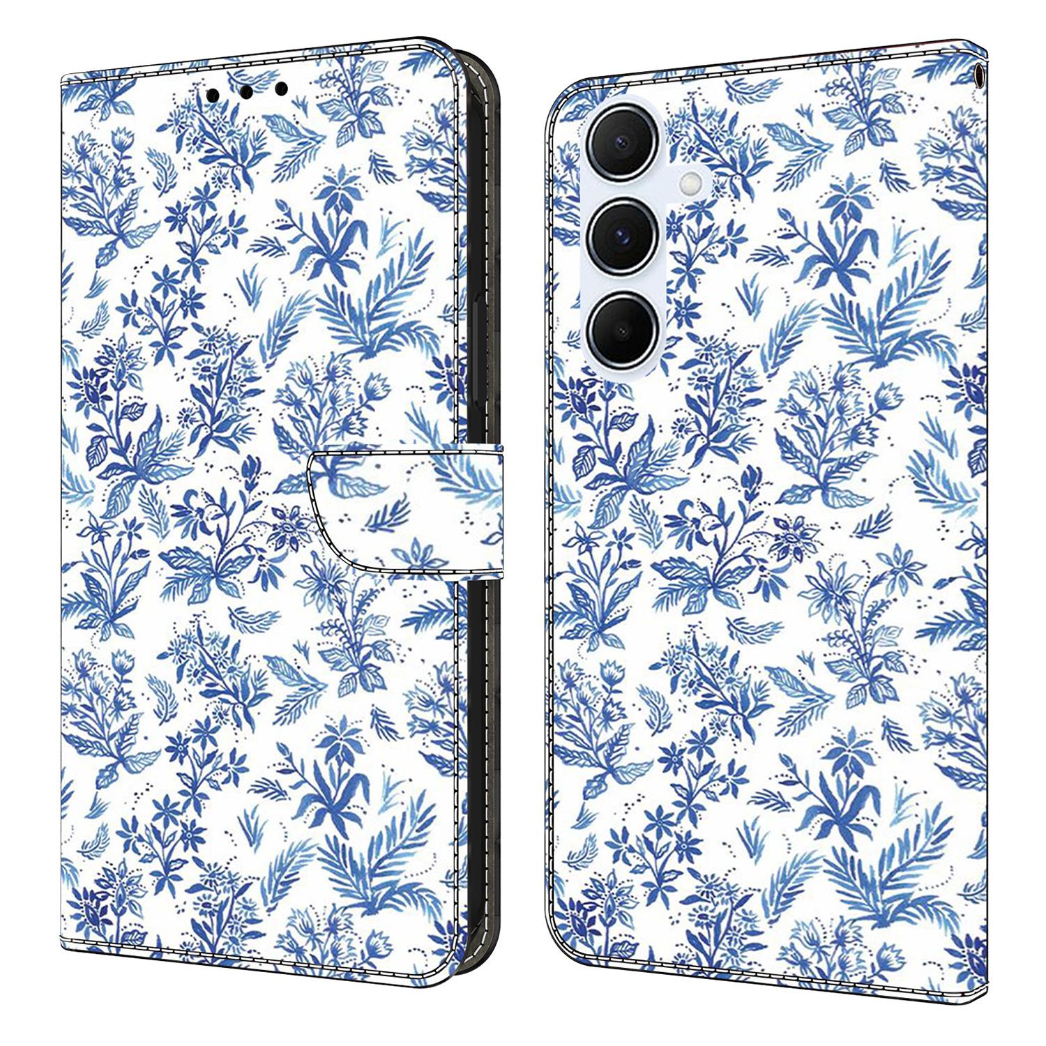

For Samsung Galaxy A17 5G Wallet Case Pattern Printing PU Leather Flip Stand Phone Cover Flower Field