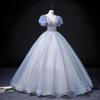 2025 Spring Art Recital Gown: Solo Vocal Court-Style Puff Dress