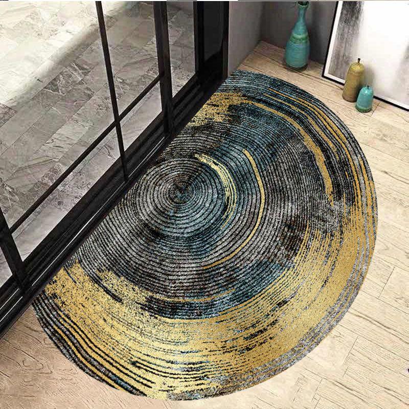 Semi Circular Floor Mat Entrance Door Mat Nordic Minimalist Entrance Carpet Bathroom Anti Slip Mat