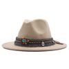 eBay New Woolen Top Hat Women's Minority Style Retro Flat-brimmed Jazz Hat