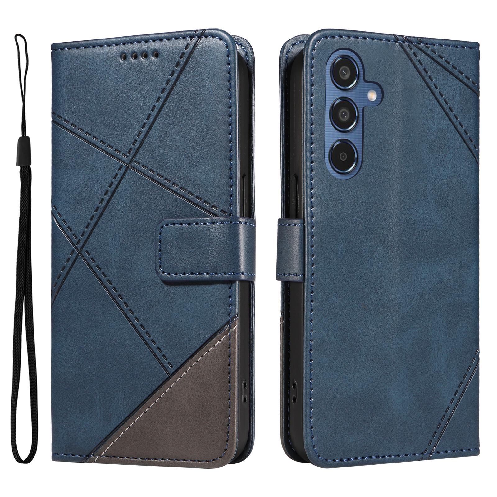 

Чехол для Samsung Galaxy M35 5G, складная подставка, кожаный геометрический кошелек, чехол для телефона A