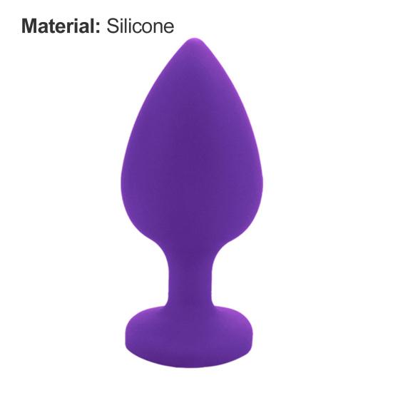 Anal Plug Smooth Full Stimulation Silicone Butt Beads Sex Toy for Bedroom