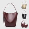 Large Capacity Bucket Bag Women Simple Versatile Crossbody Shoulder Handbag Retro Style