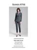 Women's Gray Double-Breasted Suit Set - 2025 Spring/Autumn British Style Formal Workwear