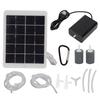 3W 5V Solar Oxygen Pump Polysilicon Solar Water Air Pump Portable Solar Oxygen Aerator  Pond,