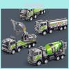 Inertia Alloy Construction Vehicles Set For Boys With Movable Parts And Visual Development