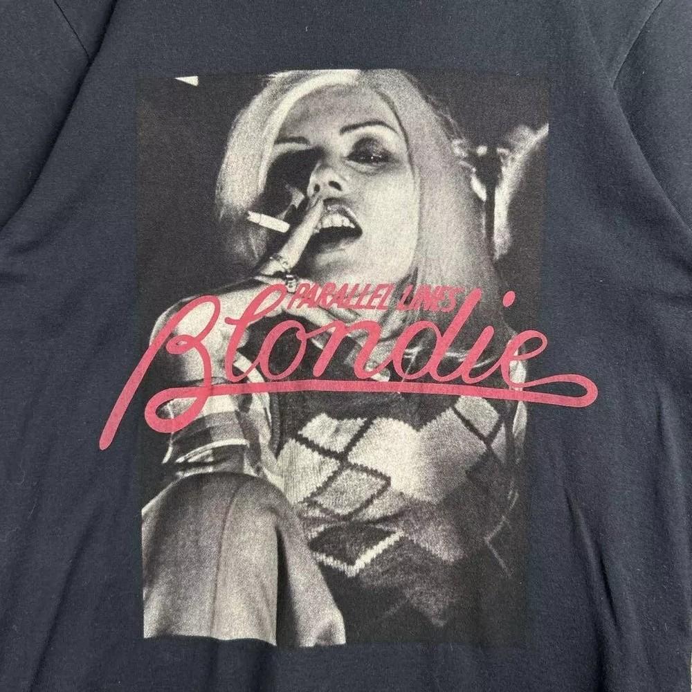 90s Remake Blondie Basic Style Black Short sleeve Unisex  Men Women Unisex T-Shirt S
