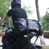 MARJAQE 80L Motorcycle Dry Bag Tail Luggage Bag PVC Waterproof Duffel Bag for Motorcycling Camping Boating Fishing Kayaking