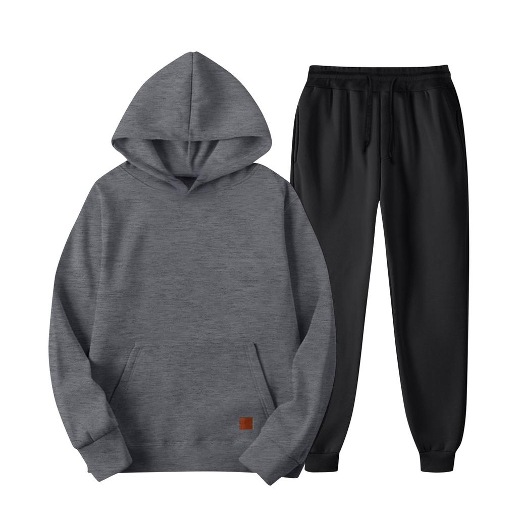 Men's Sweatshirt Suit Men's Color Casual Sports Suit Sweatshirt Suit