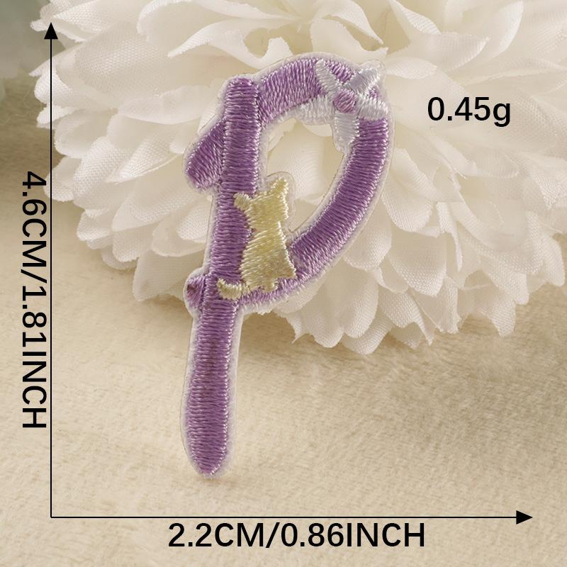 Self-Adhesive Embroidered Patches for Clothing, Shoes, Hats & Bags - Original 26 English Letters
