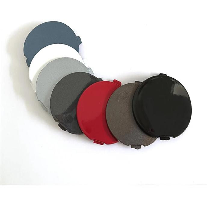 Rear Bumper Tow Hook Hole Cover for Mazda 3 Axela Sedan 2014-2019 Tow Hauling Eye Trailer Cap Bumper Hole Cover Replacement Parts(White)