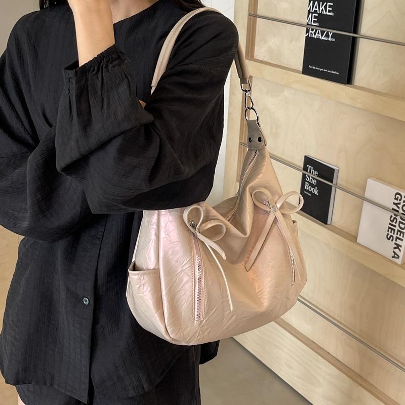 Bow Large Capacity Bag Women's New Casual Shoulder Bag Fashion Tote Bag