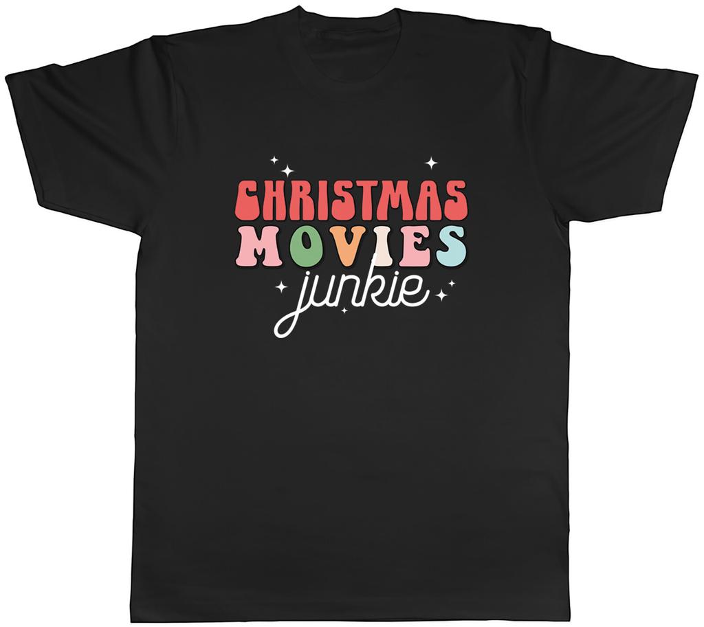 Christmas Movies Junkie Unisexs TShirt Film Cinema TV Tee Gift