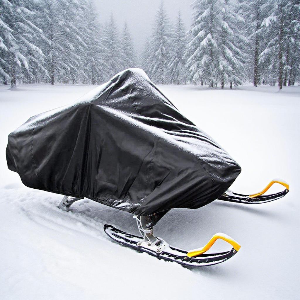 Outdoor Waterproof Snowmobile Cover - Sled Protection from Snow and Dust