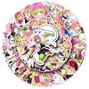 50 Japanese Anime Kanroji Mitsuri Stickers - Demon Slayer 2D, Waterproof for Journal Decoration.