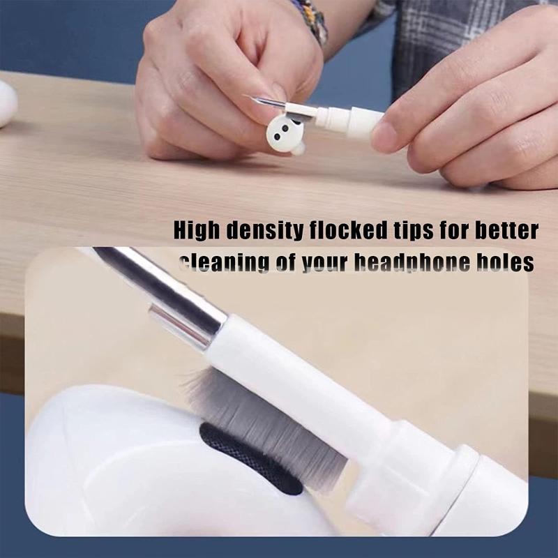Cleaning Kit Accessories Sticky Squares Putty Gunk Remover Earbuds Cleaning Pen Multifunctional Earbuds Cleaning Brush