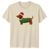 Dachshund Dog Christmas Holidays Unisexs TShirt Unisexs Tee Graphic Top