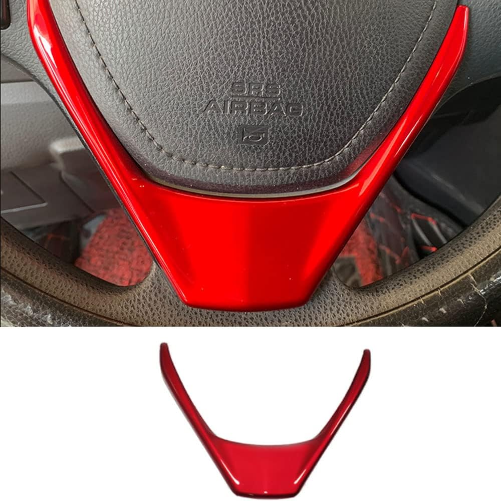 

BOYOUS Steering Wheel Panel Cover Trim Sticker Car Interior Accessories ABS Carbon Fiber Auto Interior Decoration Moulding Trims For Corolla 2014 вино красного