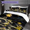 1PC Coraline Pattern Bedding Quilt Set Quilt Cover Pillowcase Home Decoration Birthday Gift (1 * Duvet Cover + 2 * Pillowcase, Without Core)