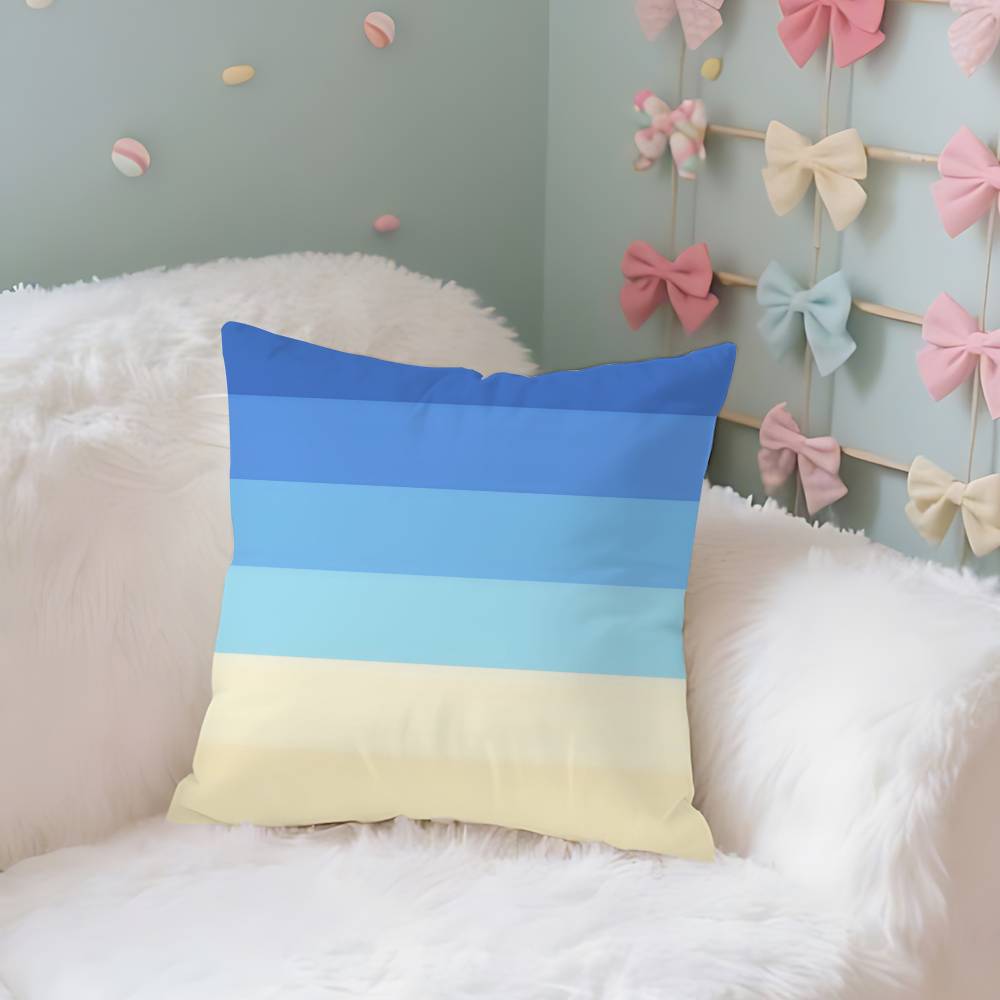 LGBT Rainbow Flag Pillow Case Throw Pillow Cover Nordic Vintage Style Cushion Covers Home Living Room Sofa Couch Seat