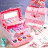Conjunto de Brinquedo de Maquiagem de Princesa Transfronteiriço para Crianças - Cosméticos Coloridos e Esmalte para Unhas Presente de Natal ou Aniversário