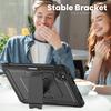 For iPad Pro 11 (2025)/11 (2024) Case PC + TPE Tablet Cover with Hidden Zinc Alloy Kickstand