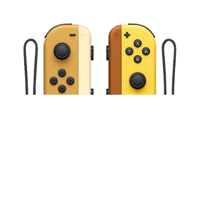 NS Switch JoyCon Bluetooth Controller with Left/Right Handles, Remote Wake-Up, and Hand Strap