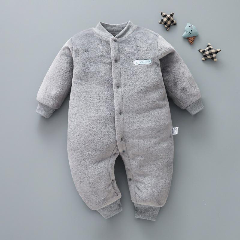 

Baby Flannel One-Piece Sleeping Bag Pajamas - Cute, Stylish, Cozy for Boys and Girls (Early Spring and Late Autumn) 66 cm
