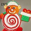 Holiday Gift Box Pendants 20/30/40Pcs Wooden Christmas Ornaments, Candy Cane Lollipop Rustic Xmas Tree Hanging Ornaments Decor for Party Wreath Window