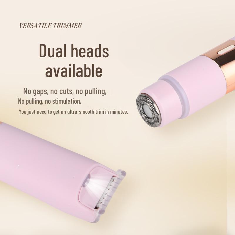 PRITECH Women's Electric Shaver: Dual-Head Body and Leg Hair Trimmer